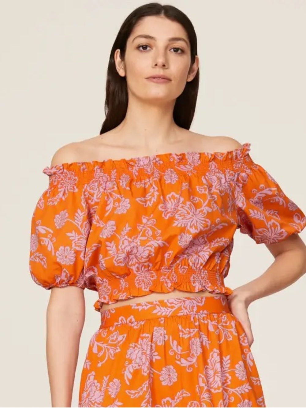 Xirena Elle Crop Top in Orange Size XS